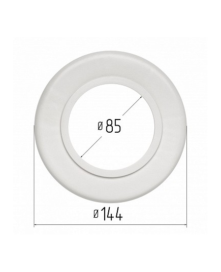 Платформа для светильника 85 мм белая.